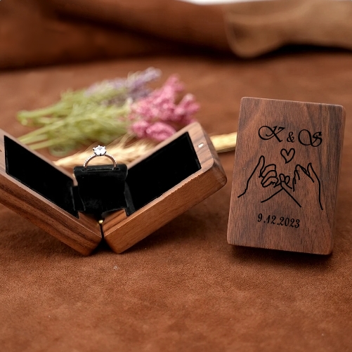 Boite en bois Alliance Personnalisée B4