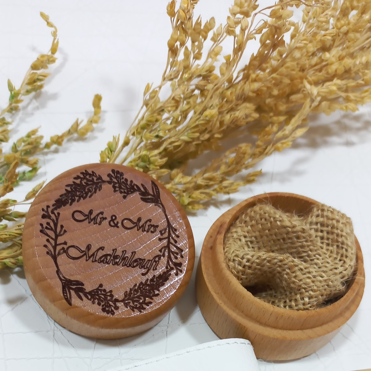 Boite en bois Alliance Personnalisée B1